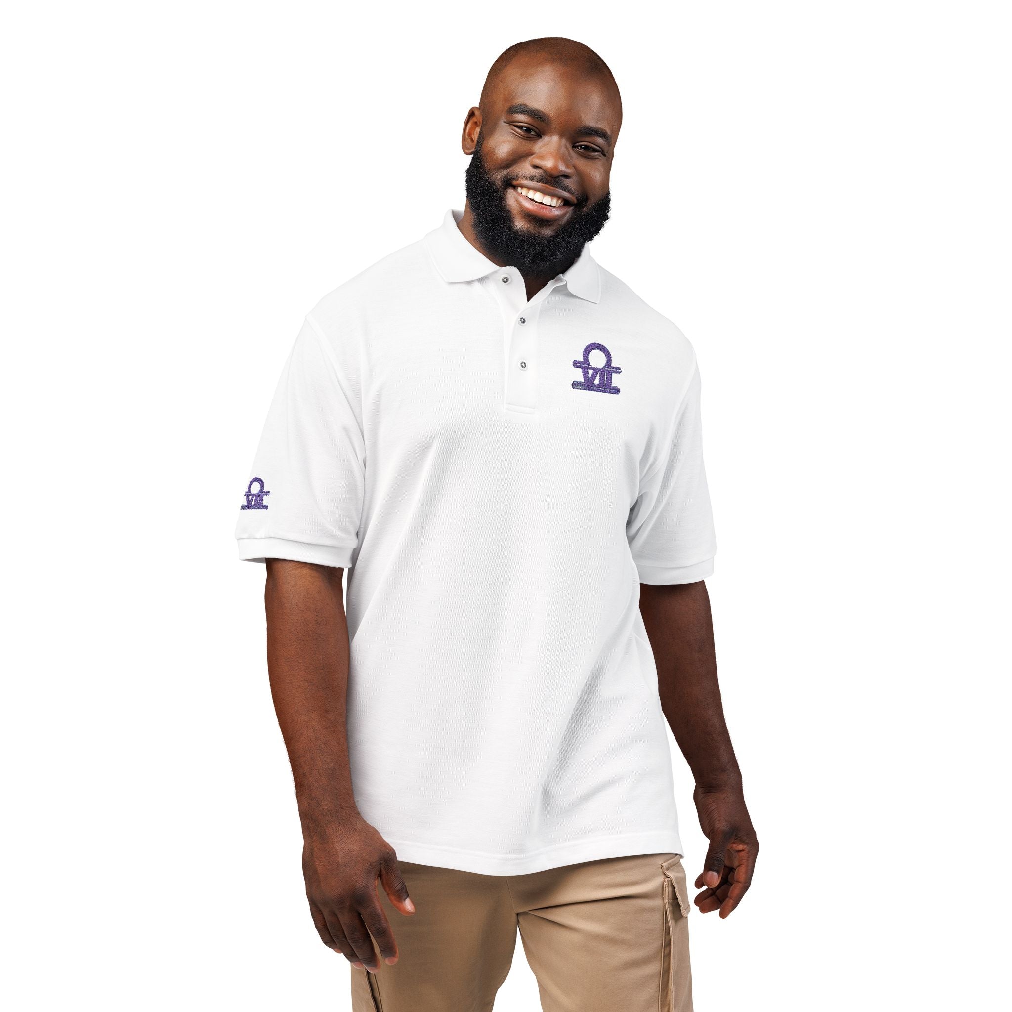 Embroidered Cloud SeVIIn™ Logo Polo Shirt